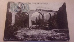 SUISSE Albulabahn - Viadukt  Und Preda LOCOMOTIVE 1905 - Autres & Non Classés