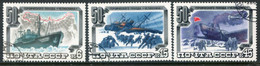 SOVIET UNION 1984 Chelyushkin Rescue Anniversary Used.  Michel 5376-78 - Gebruikt