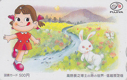 Carte Prépayée JAPON - BD Comics - PEKO & POKO / Lapin Papillon Butterfly Poisson Fuji - JAPAN Prepaid Tosho Card 17571 - Fumetti