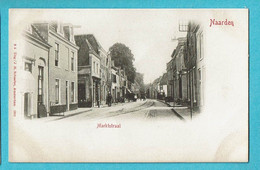 * Naarden (Noord Holland - Nederland) * (Uitg J.H. Schaefer, Nr 3) Marktstraat, Rue Du Marché, Tramway, Animée, TOP - Naarden