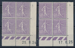 FB-440: FRANCE:  Lot Avec Coins Datés Du N°200* (2) 1t 2ème Choix (plis) - ....-1929