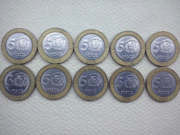 Dominicana 5 Pesos , 2002 , Lot , 10 Pieces - Lots & Kiloware - Coins