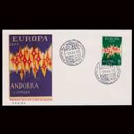Andorra.1º Día Circulación.1972.Europa.Edifil 72 - Cartas