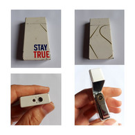 Lighter White Logo " Stay True " Windproof Cigar Rare Cigarette Gaz Collectible - Autres & Non Classés