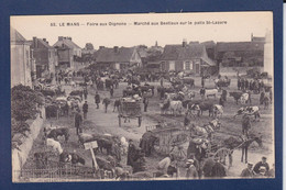 CPA [72] Sarthe > Le Mans Marché Aux Oignons Non Circulé - Le Mans