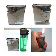 Vintage Lighter Electric Pocket Silver Gas Cigarette Collector's Item Working Very Good - Autres & Non Classés