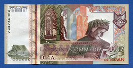 Russia - Goznak Dante Alighieri Divina Commedia 700 Years - 2007 Specimen Test Note Unc - Fictifs & Spécimens