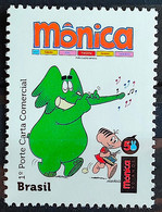 C 3337 Brazil Stamp Depersonalized Turma Da Monica Child Drawing 2014 Elephant Music Drum - Personalisiert
