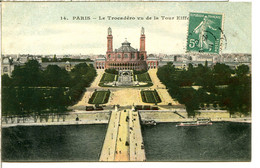 75016 PARIS - Le Palais Et Les Jardins Trocadéro Vus De La Tour Eiffel - Arrondissement: 16