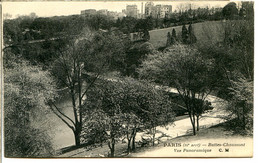 75019 PARIS - Buttes Chaumont - Vue Panoramique - Arrondissement: 19