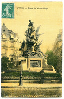 75016 PARIS - Statue De Victor Hugo - Tramée Genre Toile - Arrondissement: 16