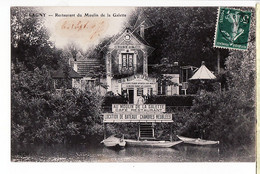 X77088 ⭐ LAGNY Thorigny Seine Marne RESTAURANT Café Du MOULIN De La GALETTE 21.09.1907 à JACQUEMIN Rue Montet Nancy - Lagny Sur Marne