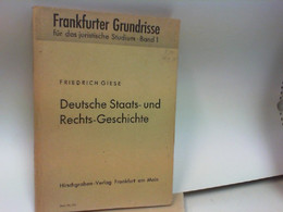 Deutsche Staats - Und Rechts - Geschichte - Rechten