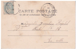 RARE  CACHET POSTAL AYANT CIRCULE LE 1ER JANVIER 1905 SUR CPA FONTAINE DE VAUCLUSE - LE LAC - Brieven En Documenten