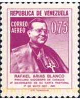 Ref. 176605 * MNH * - VENEZUELA. 1962. 4TH ANNIVERSARY OF THE ARCHBISHOPRIC OF RAFAEL ARIAS BLANCO 	 . 4 ANIVERSARIO DEL - Venezuela