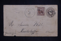 ETATS UNIS - Entier Postal (illustré Au Verso ) + Complément De Klotzville Pour L'Allemagne En 1904 - L 126793 - 1901-20
