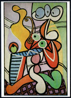 F9077 - TOP Picasso - Künstlerkarte - Stilleben Mit Einem Runden Tisch - VDK Verlag Der Kunst DDR - Picasso
