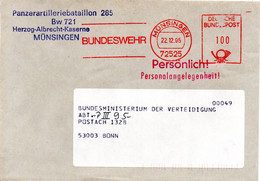 (FC-11) BRD AFS "BUNDESWEHR MÜNSINGEN" DEUTSCHE BUNDESPOST 100(Pf)  22.12.1995 MÜNSINGEN - Machine Stamps (ATM)
