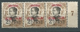 Hoi Hao -  Yvert N° 67 (*)  Bande De 3 Millesime 7 -   Aab 25903 - Unused Stamps