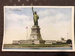 Statue Of Liberty, New York Harbor, Unused Card, Carte Non écrite - Vrijheidsbeeld