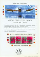 Andorre 2005-Andorre-Espagnole. Timbres Oblitérés Yvert Nr. 609/12 Sur Encart Spéciale. Sports..........   (EB) DC-11097 - Collections