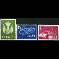 GHANA 1961 - Scott# 101-3 Non-aligned Nations Set Of 3 LH - Ghana (1957-...)
