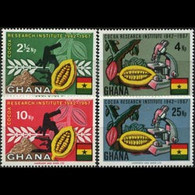 GHANA 1968 - Scott# 323-6 Cocoa Production Set Of 4 MNH - Ghana (1957-...)