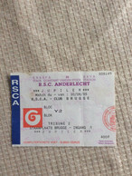 R.S.C. Anderlecht - Club Brugge. 30/08/1995 - Tickets - Vouchers