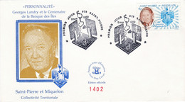 St Pierre & Miquelon PREMIER JOUR FDC 1989 511 Georges Landry - FDC