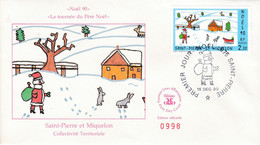 St Pierre & Miquelon PREMIER JOUR FDC 1990 533 Noël - FDC