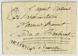 Liege 1795 Vignette DE LIEGE Bouteville Agent National Revolution Franchise - 1794-1814 (Französische Besatzung)