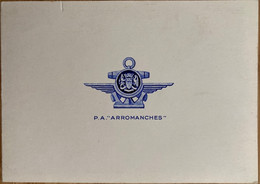 Bateau - Porte Avion ARROMANCHES - Carte De Vœux - Photo Ancienne Du Navire De Guerre - Militaria Marine - Guerra