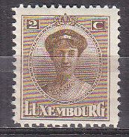 Q2802 - LUXEMBOURG Yv N°119 * - 1921-27 Charlotte Frontansicht