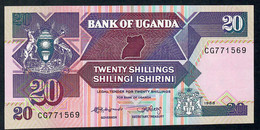 UGANDA P29b 20 SHILLINGS 1988 #CG  UNC. - Uganda