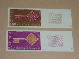 TIMBRES FRANCE NON DENTELES LA PAIRE N°1556/57 EUROPA 1968 - NEUF SANS CHARNIERES - 1961-1970