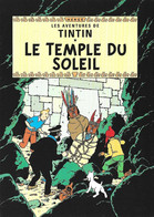 Double Carte Pliante/Dubbele Vouwkaart** - Kuifje/Tintin - Milou/Bobbie - De Zonnetempel / Le Temple Du Soleil - RARE - Philabédés