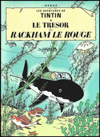 Double Carte Pliante/Dubbele Vouwkaart** - Kuifje/Tintin - Milou/Bobbie - Le Trésor De Rackham Le Rouge - RARE - Philabédés (cómics)