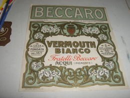 ETICHETTA VERMUT BIANCO - Alcohols & Spirits