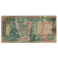 Billet, Somalie, 500 Shilin = 500 Shillings, 1989, KM:36a, TB - Somalie