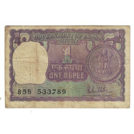 Billet, Inde, 1 Rupee, 1963-65, 1963, KM:76a, TB - India