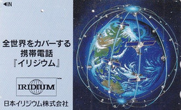 JAPAN - Satellites, Iridium, NTT Telecard 50 Units(110-011), Used - Spazio