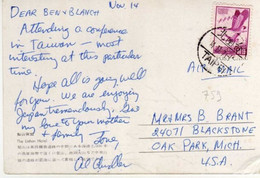 Timbre , Stamp Yvert N° 759 " Oiseaux Migrateurs " Sur Cp , Carte , Postcard Du 04/11/71 ( Pli Angle ) - Covers & Documents