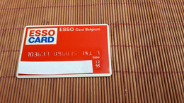 Esso Card Fuelcard Persolized 2 Scans  Rare - Unknown Origin