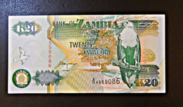 A4 ZAMBIA  BILLETS DU MONDE WORLD BANKNOTES  20 KWACHA - Zambia