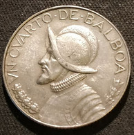 PANAMA - ¼ - 1/4 BALBOA 1966 - Vasco Núñez De Balboa - KM 11.2a - Panamá