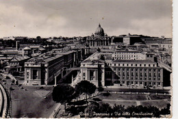 Roma Rome Panorama E Via Delle Conciliazione Vue Générale Et Rue De La Conciliation - Stazione Termini