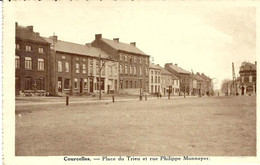 COURCELLES « Place Du Trieu Et Rue Philippe Monnoyer » - Ed. G. Tordeur, Courcelles-Centre - Courcelles