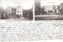 ALT VORWERK Bei KL LUNOW Amt Gnoien Nahe Güstrow Teterow Laage Herrenhaus Autograf Adel 23.9.1910 Gelaufen - Teterow