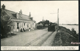 REPRODUCTION Ancienne D'une CPA - Vallières Café Restaurant A La Descente Des Tramways Voir 2 Scans Larges Et Descriptif - Fondettes