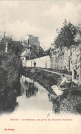 Falaise       14          Le Château, Vue Prise Des Maisons Blanches  - Laveuse -   (voir Scan) - Falaise